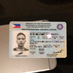Philippines Fake Driver’s License for Sale