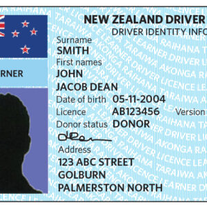 New Zealand Fake Driver’s License for Sale