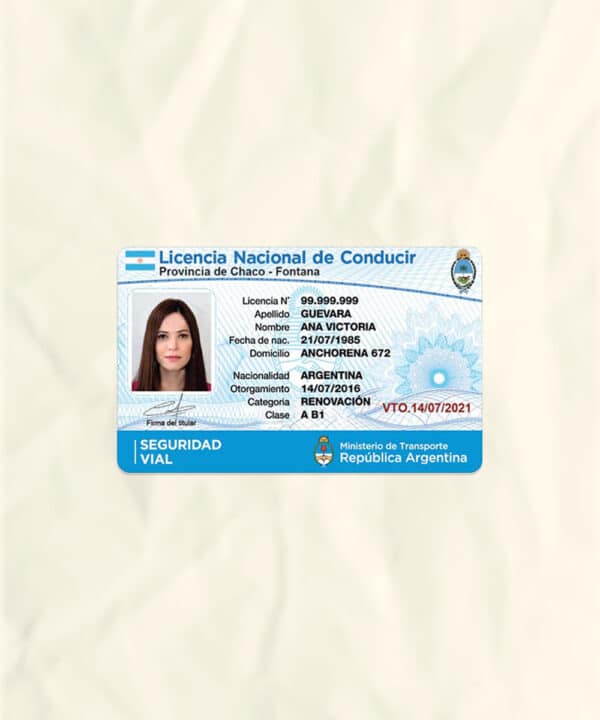 Argentina Fake Driver’s License for Sale 1 Argentina Fake Driver’s License for Sale