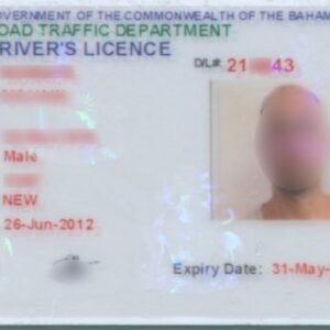 Bahamas Fake Driver’s License for Sale