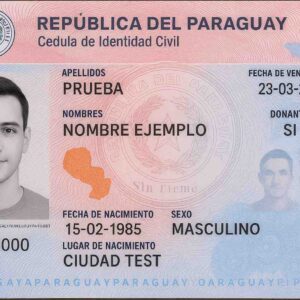 Buy Real ID card of Paraguay