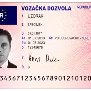 Real Driver’s License of Croatia