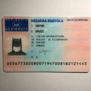 Croatia Fake Driver’s License for Sale