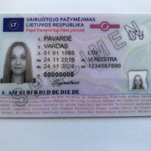 Buy Fake Driver’s License of Lithuania