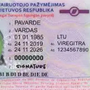 Buy Real Driving License of Lithuania