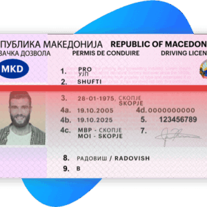 Buy Fake Driver’s License of Macedonia