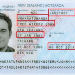 Buy Fake ID Card of Newzeland