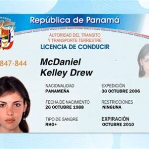 Panama Fake Driver’s License for Sale