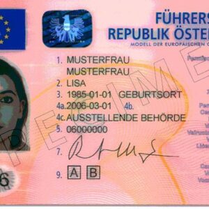 Buy Fake Driving License of Austria