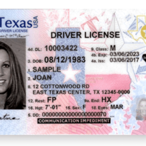 Buy real and fake Texas driver’s licenses