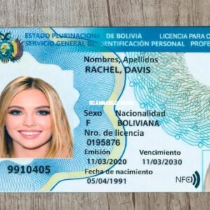 Bolovia Fake Driver’s License for Sale