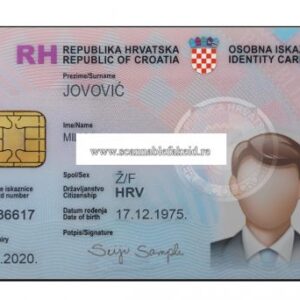 Buy Real ID Card For Croatia