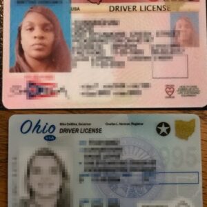 Real and fake Ohio driver’s license for sale