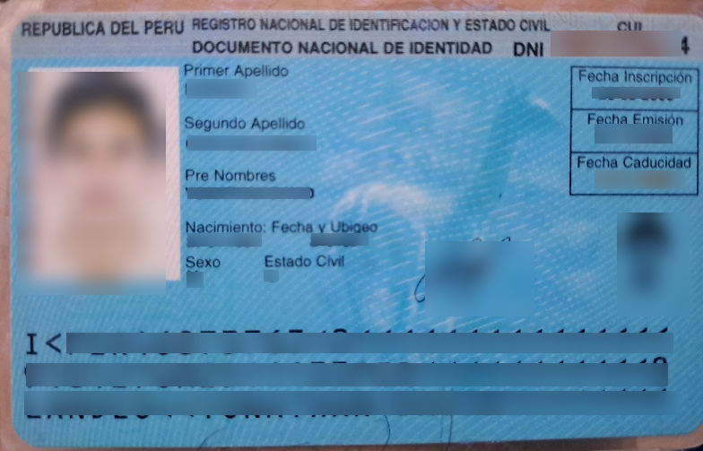 Purchase Real ID Card of Peru 1 Purchase Real ID Card of Peru
