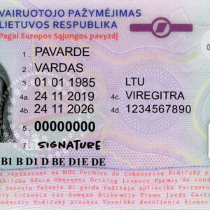 Buy Fake Lithuanian Drivers License