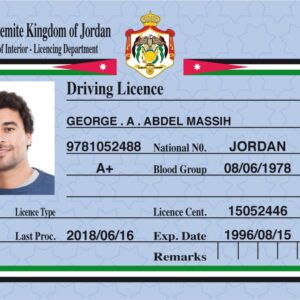 Buy Real Driving License of Jordan