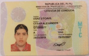 Buy Real Driving License of Peru