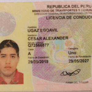 Buy Real Driving License of Peru