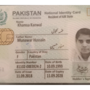 Buy Real ID Card of Pakistan